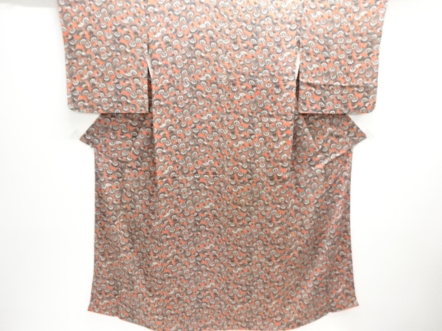 JAPANESE KIMONO / ANTIQUE KIMONO / SILK / KINSHA / PEACOCK